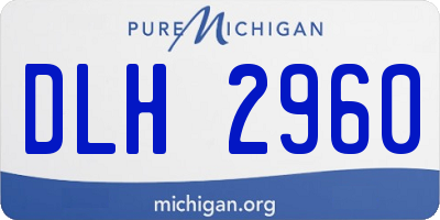 MI license plate DLH2960