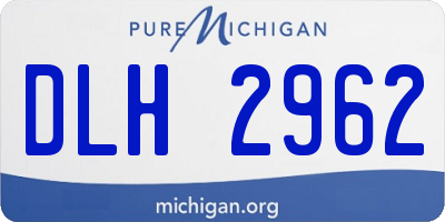 MI license plate DLH2962