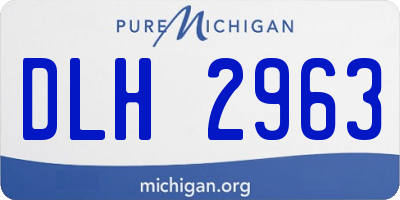 MI license plate DLH2963