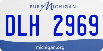 MI license plate DLH2969