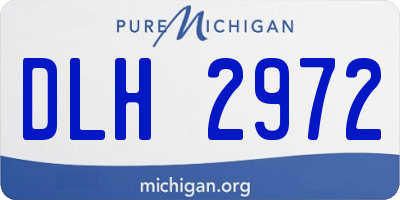 MI license plate DLH2972