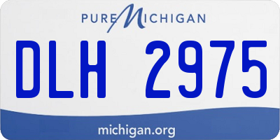 MI license plate DLH2975