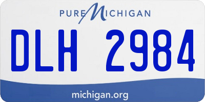MI license plate DLH2984