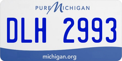 MI license plate DLH2993