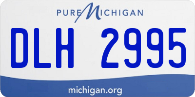MI license plate DLH2995