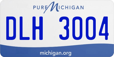 MI license plate DLH3004