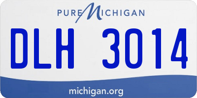 MI license plate DLH3014