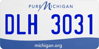 MI license plate DLH3031
