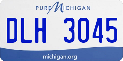 MI license plate DLH3045