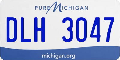 MI license plate DLH3047
