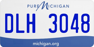 MI license plate DLH3048