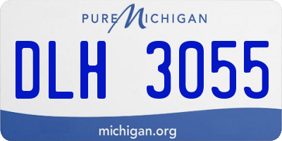 MI license plate DLH3055
