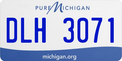 MI license plate DLH3071