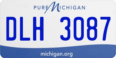 MI license plate DLH3087