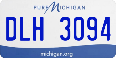 MI license plate DLH3094