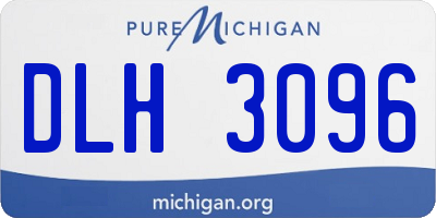 MI license plate DLH3096