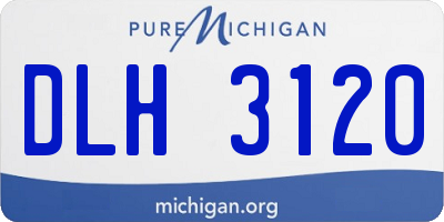 MI license plate DLH3120