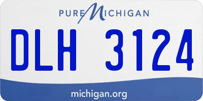 MI license plate DLH3124