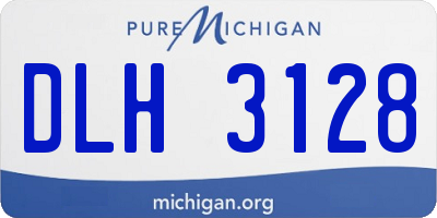 MI license plate DLH3128