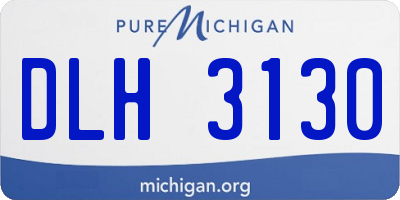 MI license plate DLH3130