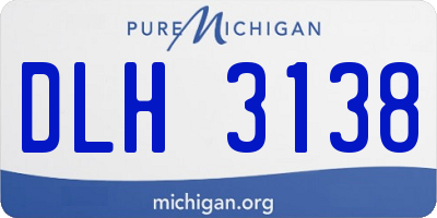 MI license plate DLH3138