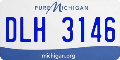 MI license plate DLH3146