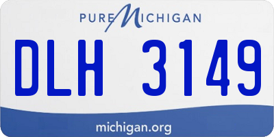 MI license plate DLH3149