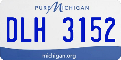 MI license plate DLH3152