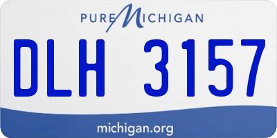 MI license plate DLH3157