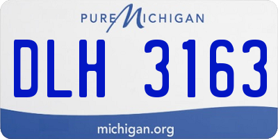 MI license plate DLH3163