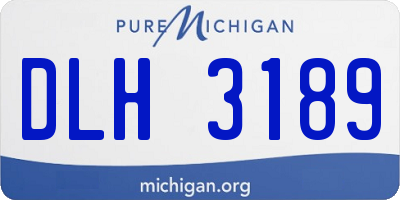 MI license plate DLH3189