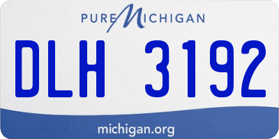 MI license plate DLH3192
