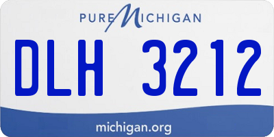 MI license plate DLH3212