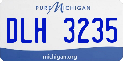 MI license plate DLH3235