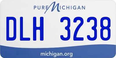 MI license plate DLH3238