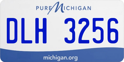 MI license plate DLH3256
