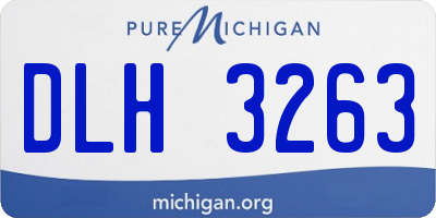 MI license plate DLH3263