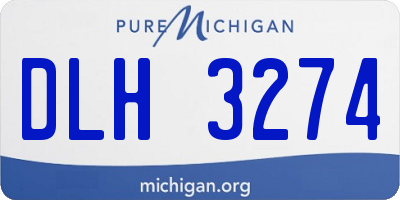 MI license plate DLH3274