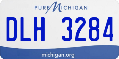 MI license plate DLH3284