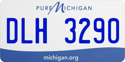 MI license plate DLH3290