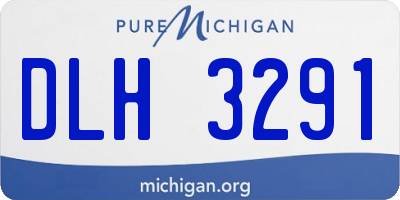 MI license plate DLH3291