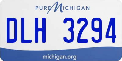 MI license plate DLH3294
