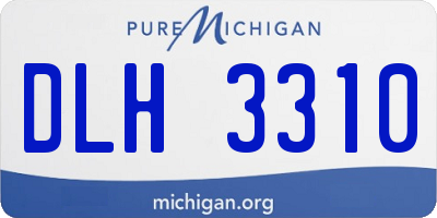 MI license plate DLH3310
