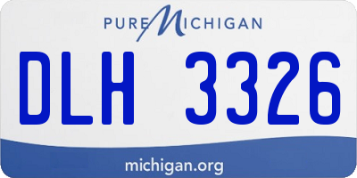 MI license plate DLH3326
