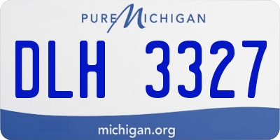 MI license plate DLH3327
