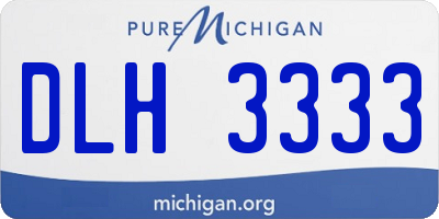 MI license plate DLH3333