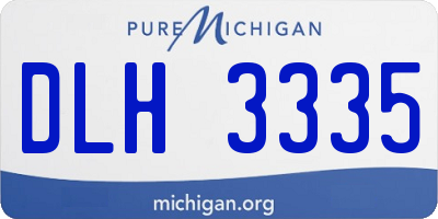 MI license plate DLH3335