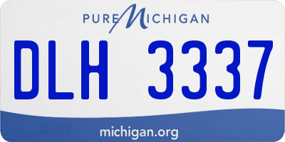 MI license plate DLH3337
