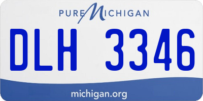 MI license plate DLH3346