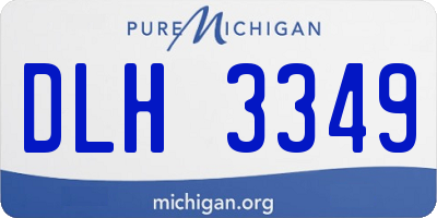 MI license plate DLH3349